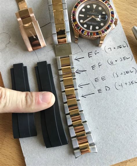 adjusting a rolex oyster flex strap|rolex oysterflex size chart.